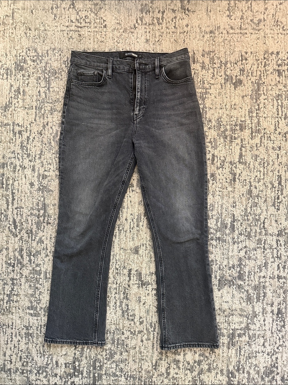 Hudson Jeans women’s Dark Grey Straight-Leg Ankle Jeans